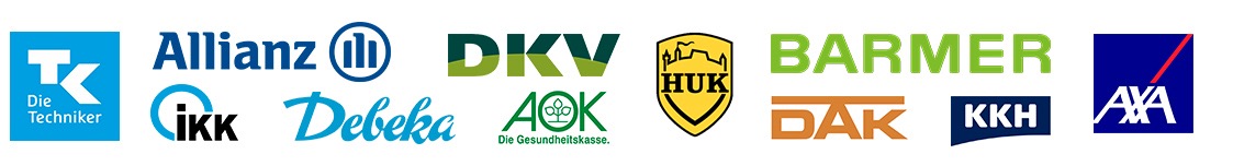 Logos von Pflegekassen